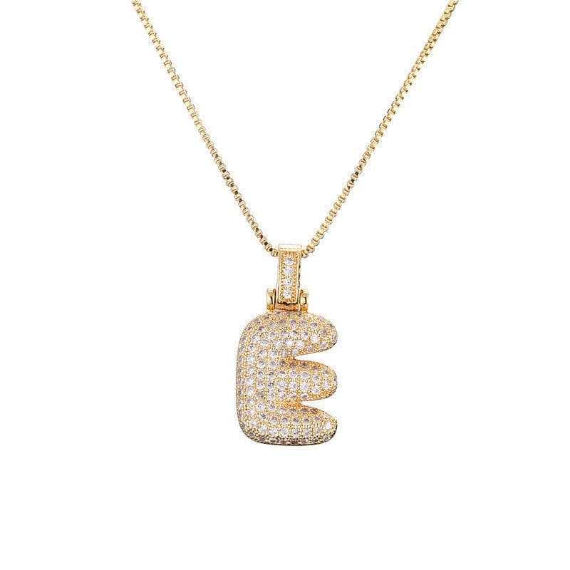 image-Clavicle Chain Copper Micro Inlaid Zircon 26 Letter Pendant Necklace For Women's Birthday Jewelry Gifts