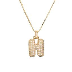 image-Clavicle Chain Copper Micro Inlaid Zircon 26 Letter Pendant Necklace For Women's Birthday Jewelry Gifts