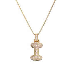 image-Clavicle Chain Copper Micro Inlaid Zircon 26 Letter Pendant Necklace For Women's Birthday Jewelry Gifts
