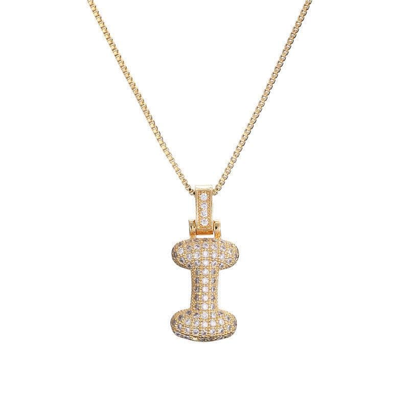 image-Clavicle Chain Copper Micro Inlaid Zircon 26 Letter Pendant Necklace For Women's Birthday Jewelry Gifts