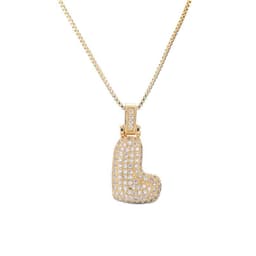 image-Clavicle Chain Copper Micro Inlaid Zircon 26 Letter Pendant Necklace For Women's Birthday Jewelry Gifts