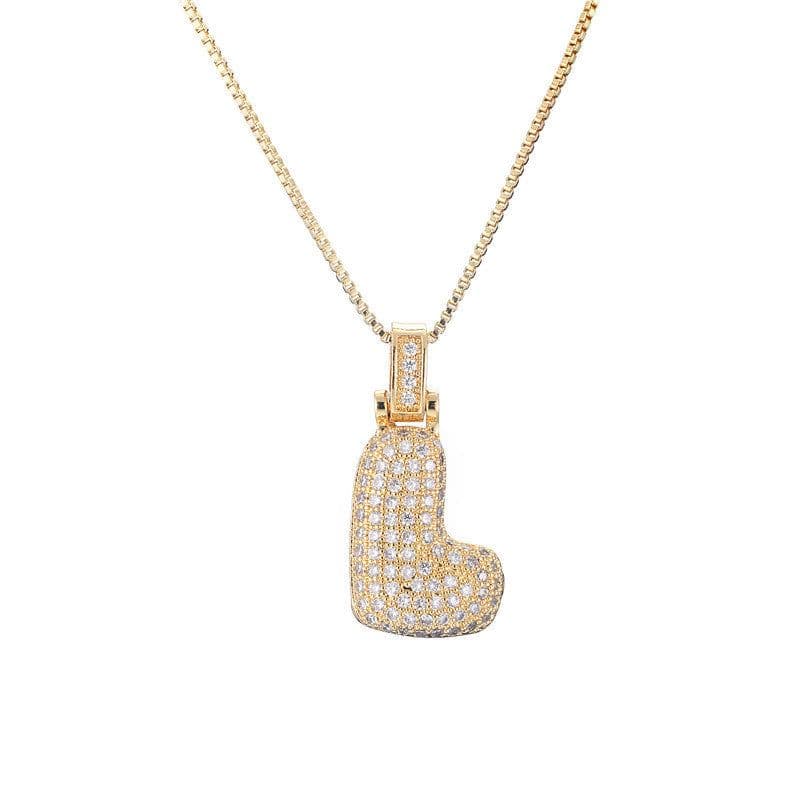 image-Clavicle Chain Copper Micro Inlaid Zircon 26 Letter Pendant Necklace For Women's Birthday Jewelry Gifts