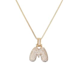 image-Clavicle Chain Copper Micro Inlaid Zircon 26 Letter Pendant Necklace For Women's Birthday Jewelry Gifts