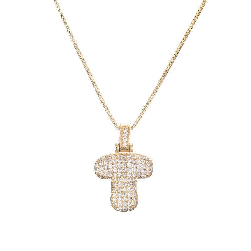 image-Clavicle Chain Copper Micro Inlaid Zircon 26 Letter Pendant Necklace For Women's Birthday Jewelry Gifts
