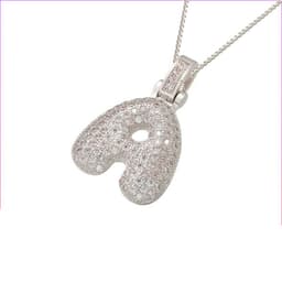 image-Clavicle Chain Copper Micro Inlaid Zircon 26 Letter Pendant Necklace For Women's Birthday Jewelry Gifts