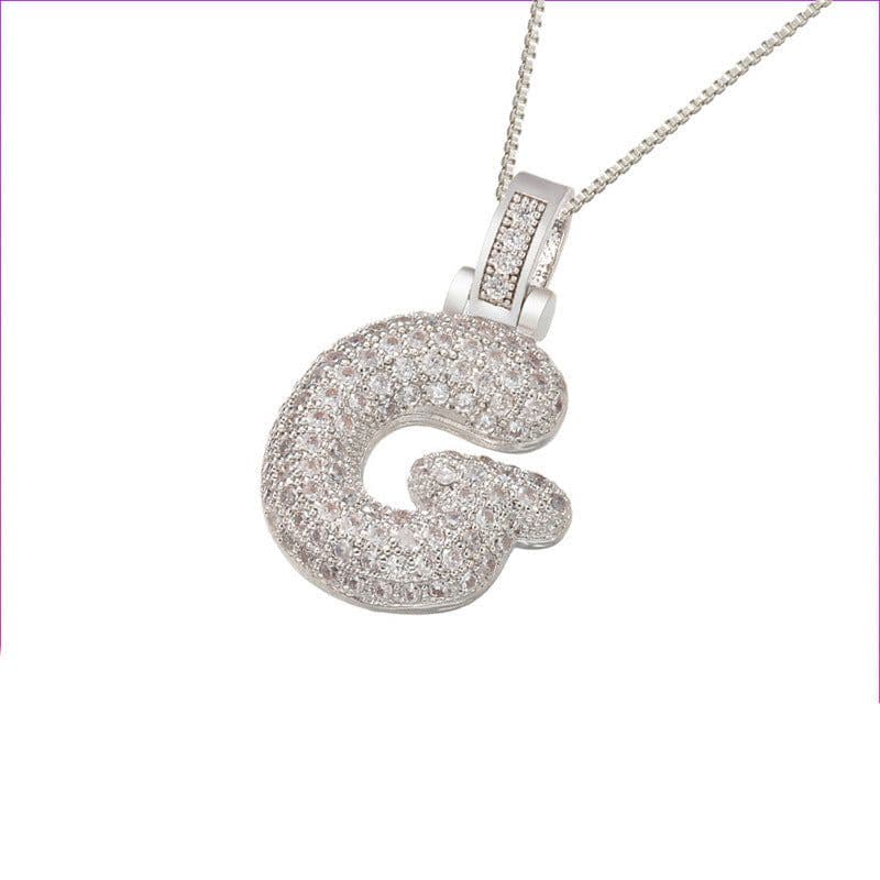 image-Clavicle Chain Copper Micro Inlaid Zircon 26 Letter Pendant Necklace For Women's Birthday Jewelry Gifts