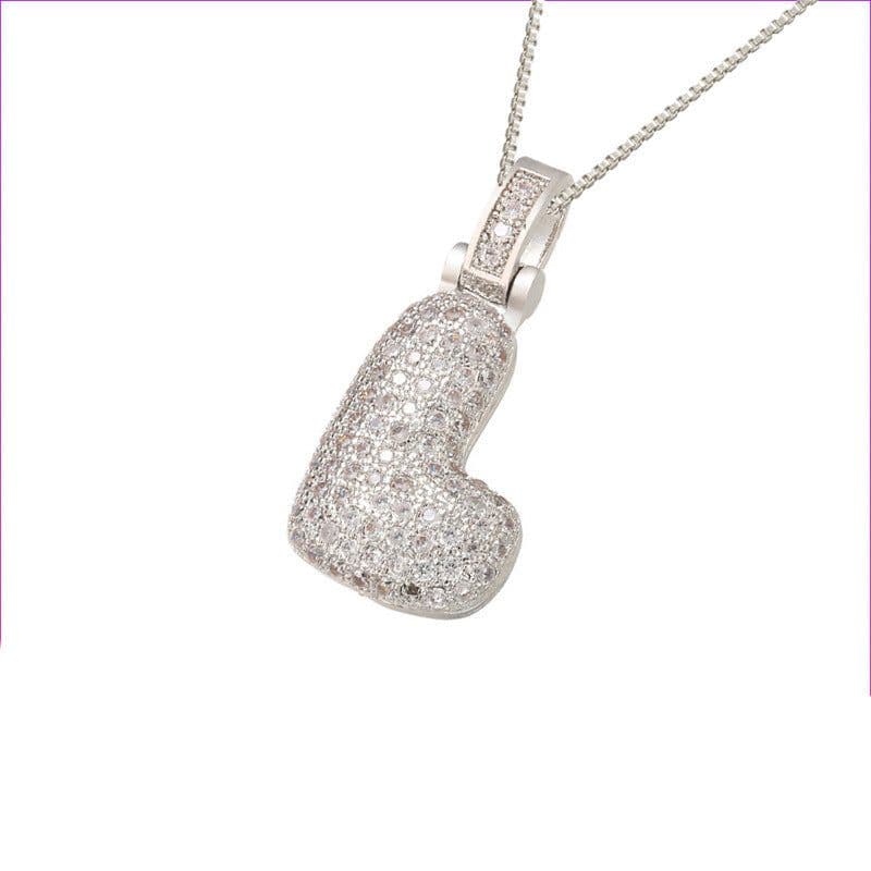image-Clavicle Chain Copper Micro Inlaid Zircon 26 Letter Pendant Necklace For Women's Birthday Jewelry Gifts