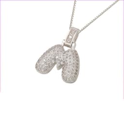 image-Clavicle Chain Copper Micro Inlaid Zircon 26 Letter Pendant Necklace For Women's Birthday Jewelry Gifts