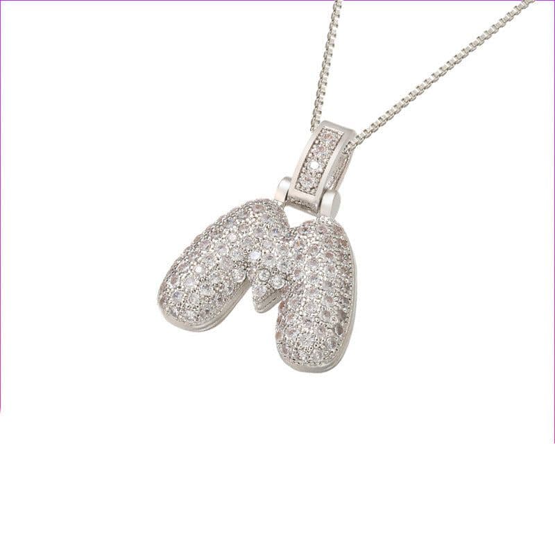 image-Clavicle Chain Copper Micro Inlaid Zircon 26 Letter Pendant Necklace For Women's Birthday Jewelry Gifts