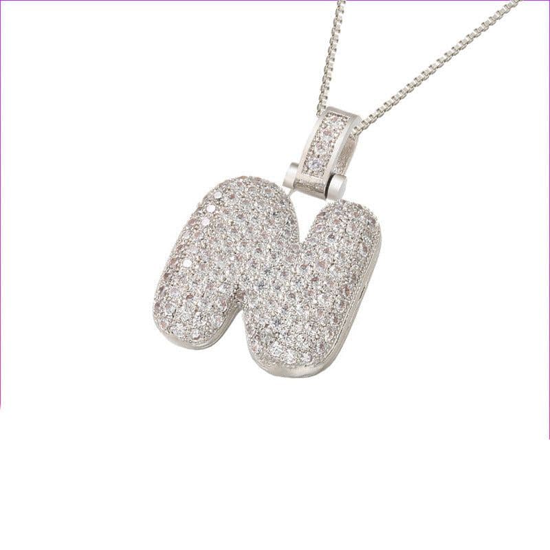 image-Clavicle Chain Copper Micro Inlaid Zircon 26 Letter Pendant Necklace For Women's Birthday Jewelry Gifts