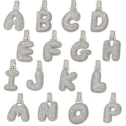 image-Clavicle Chain Copper Micro Inlaid Zircon 26 Letter Pendant Necklace For Women's Birthday Jewelry Gifts