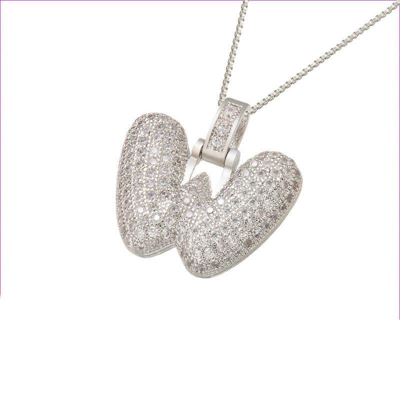 image-Clavicle Chain Copper Micro Inlaid Zircon 26 Letter Pendant Necklace For Women's Birthday Jewelry Gifts