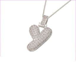 image-Clavicle Chain Copper Micro Inlaid Zircon 26 Letter Pendant Necklace For Women's Birthday Jewelry Gifts
