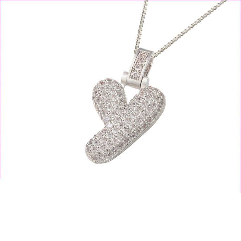 image-Clavicle Chain Copper Micro Inlaid Zircon 26 Letter Pendant Necklace For Women's Birthday Jewelry Gifts