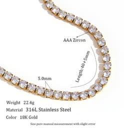 image-Stainless Steel Fashion Simple Bracelet Necklace Ornament