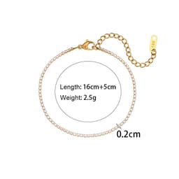 image-Stainless Steel Fashion Simple Bracelet Necklace Ornament