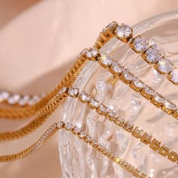 image-Stainless Steel Fashion Simple Bracelet Necklace Ornament