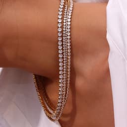 image-Stainless Steel Fashion Simple Bracelet Necklace Ornament