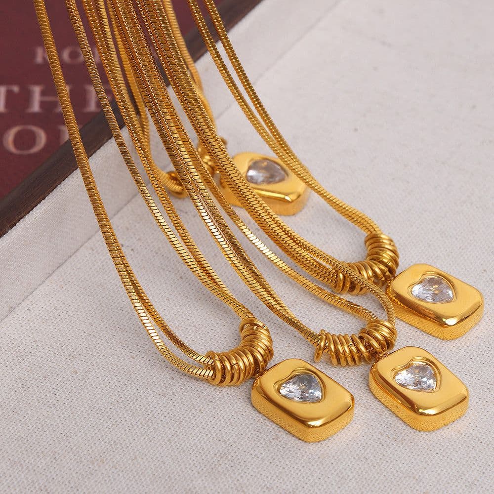 image-Vintage Heart Love Heart Pendant Necklace