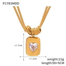 image-Vintage Heart Love Heart Pendant Necklace