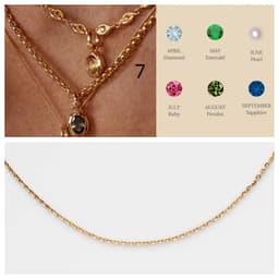 image-Stainless Steel Twelve Birthday Stone Necklace 12 Birthday Stone Love Pendant Moon Stone Women's Gift Jewelry
