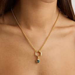 image-Stainless Steel Twelve Birthday Stone Necklace 12 Birthday Stone Love Pendant Moon Stone Women's Gift Jewelry
