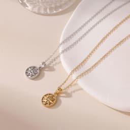 image-Lucky Compass Necklace Personalized Design Titanium Steel Pendant Jewelry For Women