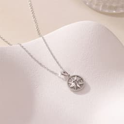 image-Lucky Compass Necklace Personalized Design Titanium Steel Pendant Jewelry For Women