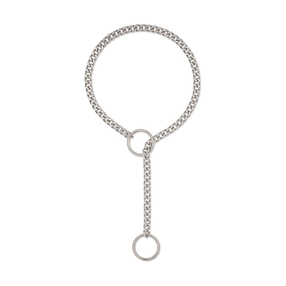 image-Stainless Steel Lariat Heart Necklace Personality Heavy Ring Cuban Long Chain Punk Rock Slipchain Choker Collar For Women Men