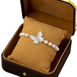 image-Fashion Jewelry Blue Crystal Butterfly Necklace Female Gradient Crystal