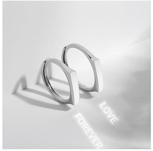 image-S925 Sterling Silver Rings By Light Reflect Show Surprise Love Pattern Surface Hidden New Jewelry Romantic Party Gift Wedding Engagement