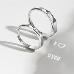 image-S925 Sterling Silver Rings By Light Reflect Show Surprise Love Pattern Surface Hidden New Jewelry Romantic Party Gift Wedding Engagement