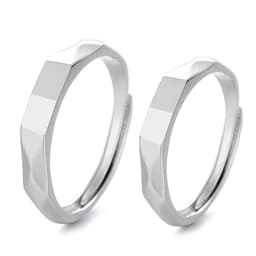 image-S925 Sterling Silver Rings By Light Reflect Show Surprise Love Pattern Surface Hidden New Jewelry Romantic Party Gift Wedding Engagement