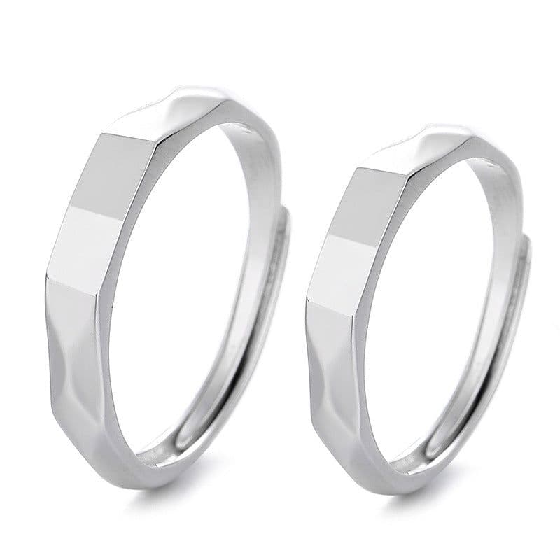 image-S925 Sterling Silver Rings By Light Reflect Show Surprise Love Pattern Surface Hidden New Jewelry Romantic Party Gift Wedding Engagement