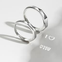 image-S925 Sterling Silver Rings By Light Reflect Show Surprise Love Pattern Surface Hidden New Jewelry Romantic Party Gift Wedding Engagement