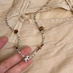 image-Simple Contrast Color Childlike Colorful Beaded Necklace