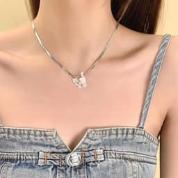 image-Simple Contrast Color Childlike Colorful Beaded Necklace