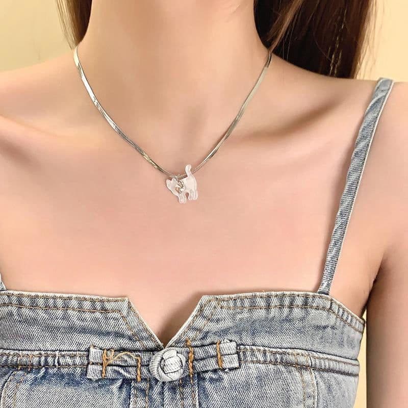 image-Simple Contrast Color Childlike Colorful Beaded Necklace