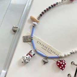 image-Simple Contrast Color Childlike Colorful Beaded Necklace