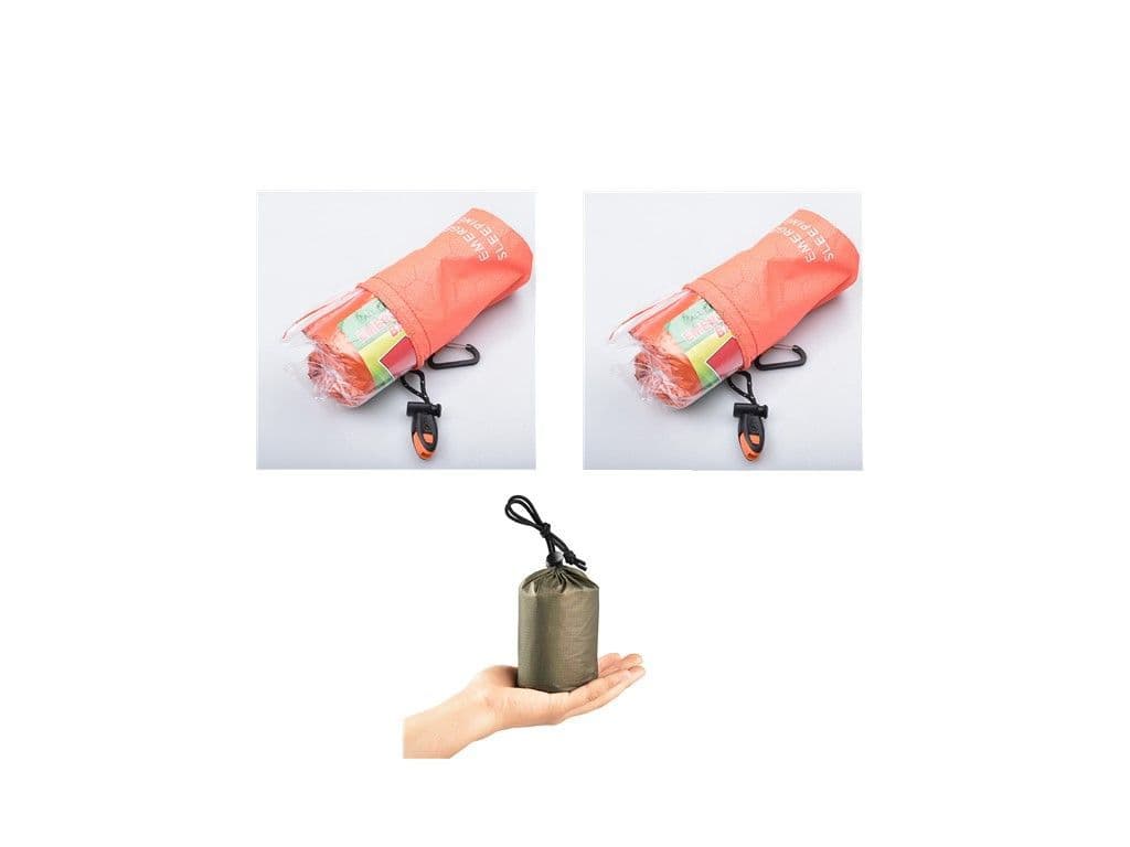 image-Outdoor PE Aluminum Film Emergency Sleeping Bag Reflective Tent