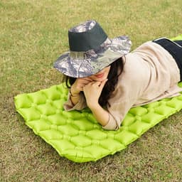 image-Outdoor TPU Inflatable Bed Ultra Light Inflatable Cushion Camping Tent Sleeping Pad