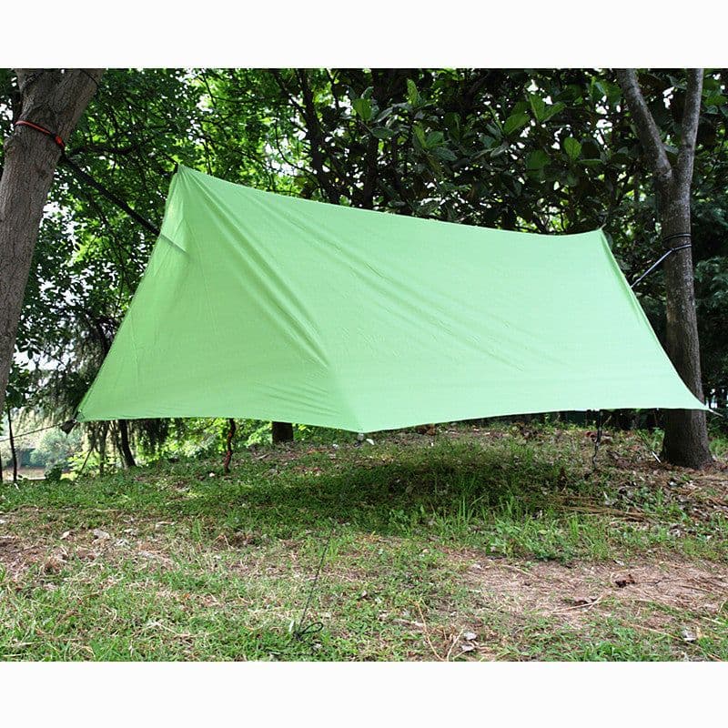 image-Outdoor Canopy Camping Poleless Tent Hammock Awning Camping Mat Shelter Sunshade Protection