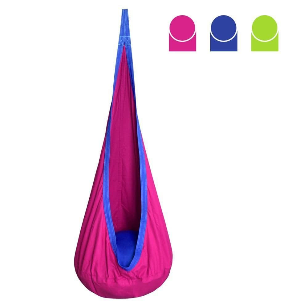image-Creative Kid Hammock Garden Furniture Pod Swings Chair Indoor Outdoor Hanging Seat Child Cocoon Swing Seat Patio Portable