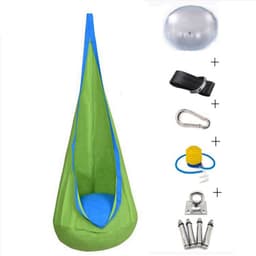 image-Creative Kid Hammock Garden Furniture Pod Swings Chair Indoor Outdoor Hanging Seat Child Cocoon Swing Seat Patio Portable
