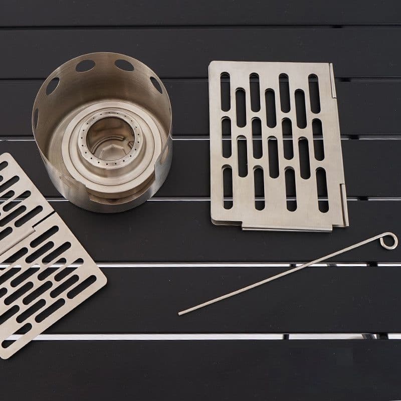 image-Outdoor Picnic Simple Portable Mini Barbecue Grill Grill Plate Stainless Steel Folding Grill Grill Grill