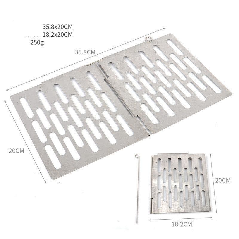 image-Outdoor Picnic Simple Portable Mini Barbecue Grill Grill Plate Stainless Steel Folding Grill Grill Grill