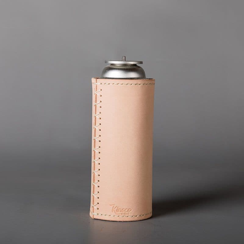 image-Retro Outdoor Tanned Leather Gas Tank Protective Cover