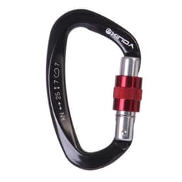 image-Outdoor Professional Rock Climbing Main Lock Carabiner Small D-shaped Main Lock Outdoor Quick-hanging Buckle Safety Buckle Rock Climbing Equipment