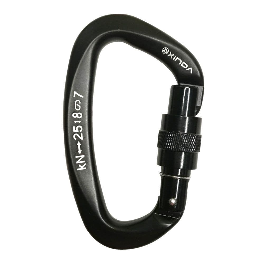 image-Outdoor Professional Rock Climbing Main Lock Carabiner Small D-shaped Main Lock Outdoor Quick-hanging Buckle Safety Buckle Rock Climbing Equipment