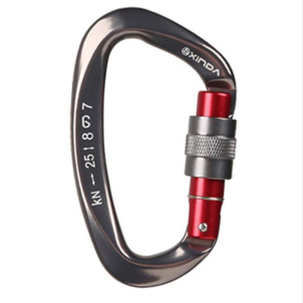 image-Outdoor Professional Rock Climbing Main Lock Carabiner Small D-shaped Main Lock Outdoor Quick-hanging Buckle Safety Buckle Rock Climbing Equipment